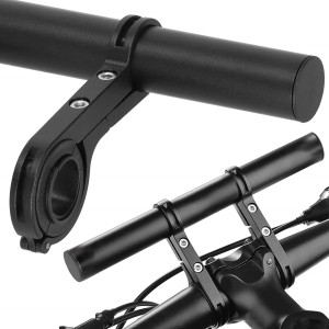 Przedłużenie kierownicy rowerowej, uchwyt na rower 20 cm czarny
