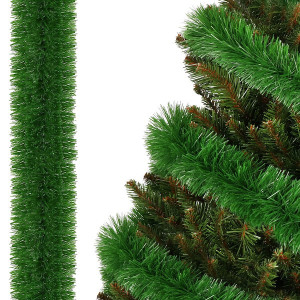 Łańcuch choinkowy 6m zielony, girlanda na choinkę, średnica 7cm
