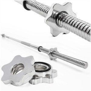 Gryf olimpijski prosty 180 cm z zaciskami 28 mm sztanga stal chromowana