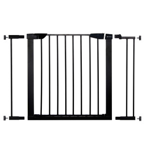 Barierka na schody 75-103 cm bramka rozporowa, zabezpieczająca czarna