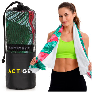 Ręcznik szybkoschnący sportowy, plażowy 180x100 cm na basen, mikrofibra