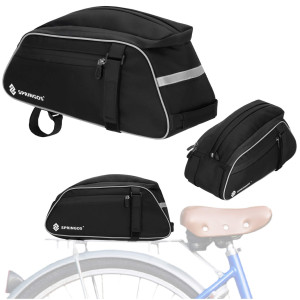 Sakwa rowerowa na bagażnik, torba, organizer rowerowy 12l czarny