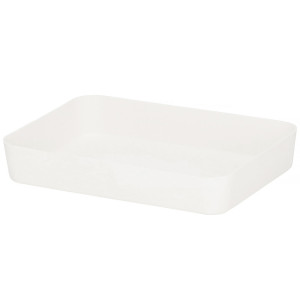 Organizer do szuflady 26x18cm wielofunkcyjny wkład, pojemnik kremowy