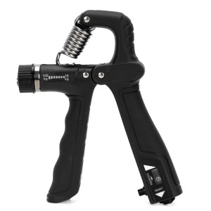 Ściskacz do rąk opór 10-100 kg do treningu dłoni i nadgarstków, czarny