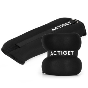 Obciążenia na ręce i nogi 2x3 kg do treningu domowego, fitness i cardio, czarne