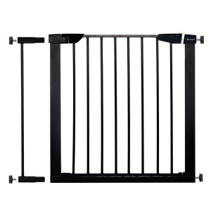 Barierka na schody 75-89 cm bramka rozporowa, zabezpieczająca czarna