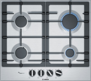 Bosch Pcp6A5B90- 60Cm Built-In Stainless Steel Kitchen Gas Hob