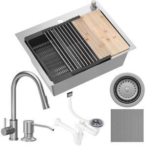 Zlewozmywak Workstation Lukas 110 Stalowy