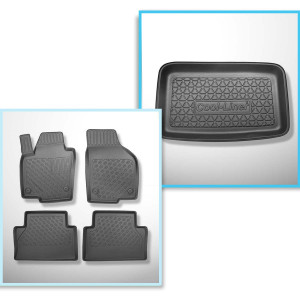 Súprava rohož do batožinového priestoru a autokoberčeky TPE PREMIUM na mieru do: Seat Alhambra II Van (09.2010-03.2022) - 7 miest; tretí rad vyvýšený