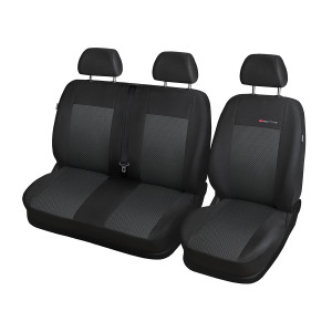 Poťahy šité na mieru pre Opel Vivaro B Bus, Van (2014-2019) Iba predné sedadlá - 1+2 - poťahy do auta - autopoťahy - E3