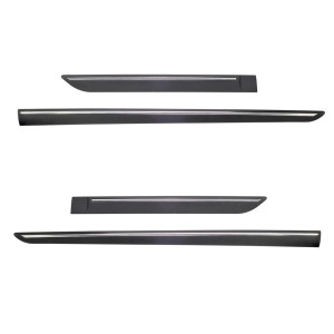 Čierne bočné lišty pre Mercedes-Benz Trieda A Hatchback (2004-2012)