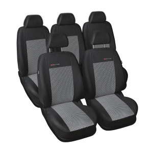Poťahy šité na mieru pre Volkswagen Touran II MPV (2010-2015) bez poťahu na zadnú lakťovú opierku - poťahy do auta - autopoťahy - E2