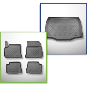 Súprava rohož do batožinového priestoru a autokoberčeky TPE na mieru do: Fiat 600e Hatchback (09.2023-....) - spodný batožinový priestor; modely bez