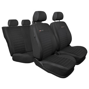 Poťahy šité na mieru pre Skoda Fabia I Hatchback, Kombi, Sedan (1999-2008) druhá rada - delené sedadlo a operadlo - poťahy do auta - autopoťahy - E4