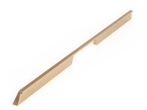 Uchwyt meblowy podłużny Rail 576 Aluminiowy Złoty Szczotkowany Cava