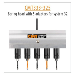 Głowica z 5 adapterami do systemu 32 mm CMT CMT333-325