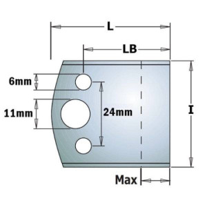 Para noży HSS 40x32,5x4 mm CMT 690.193H
