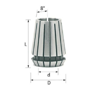 Tuleja zaciskowa ER25 D-6.35 CMT ER25D0635