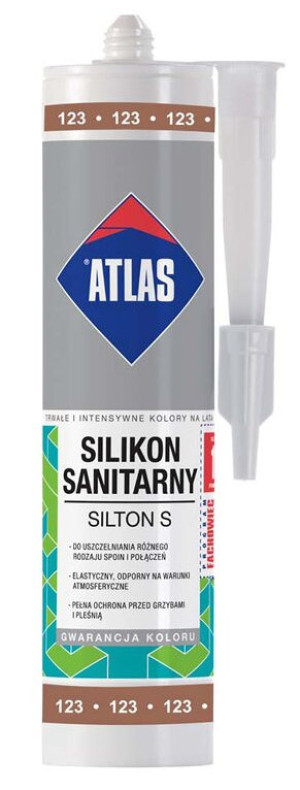 ATLAS Silikon SILTON S kolor 123 Jansy Brąz 280ml (SILTON-S-123-N2)