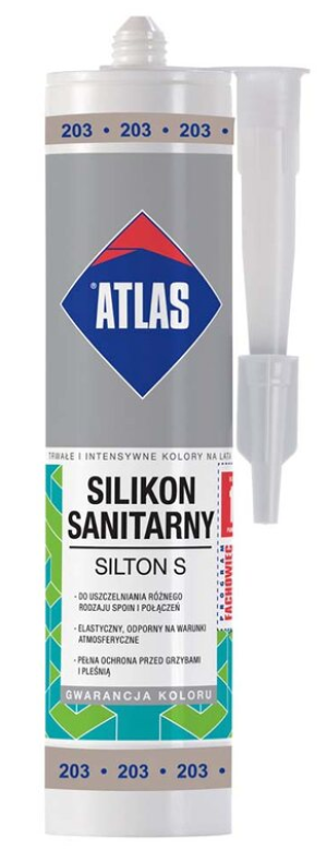 ATLAS Silikon SILTON S kolor 203 Stalowy 280ml (SILTON-S-203-N2)