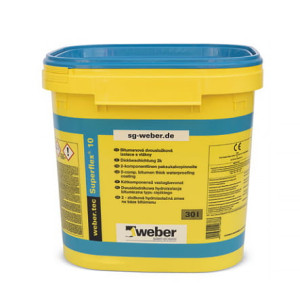 WEBER TEC Superflex 10 dwuskładnikowa masa polimerowo-bitumiczna 30L/op. (14SUP010/30)