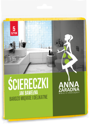ANNA ZARADNA Ściereczki jak bawełna / 5 szt