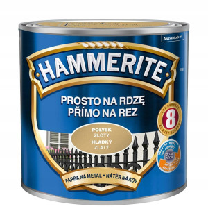 HAMMERITE Farba do metalu, na rdzę, Połysk Złoty 0,7L (5093920)