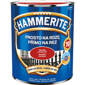 HAMMERITE Farba do metalu, na rdzę, Połysk Czerwony 0,7L (5093999)