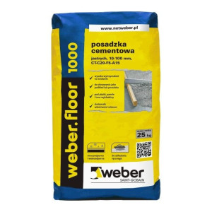 WEBER Floor 1000 Posadzka cementowa 25kg/op. 42szt/pal. (14FL1000/25)