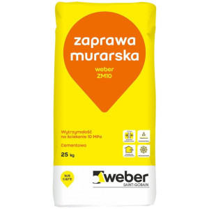 WEBER Zaprawa murarska ZM10 (ZM504) kl.10 25kg/op. 42wor/pal. (14WZM010/25)