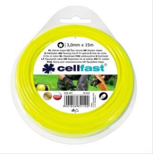 CELLFAST Żyłka tnąca do wykaszarek ręcznych 3,0mm 15m gwiazdka (35-022)