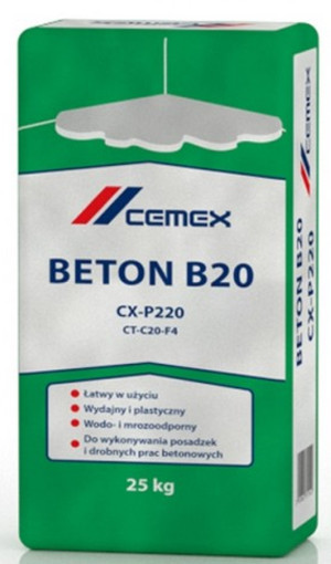 CEMEX Beton B-20 CX-P220 25kg 48szt/pal (CEMEX-B20 CX-P220)