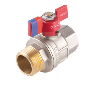 FERRO F-POWER Zawór kulowy motyl 3/4" W/W (12szt/op) KFPM2