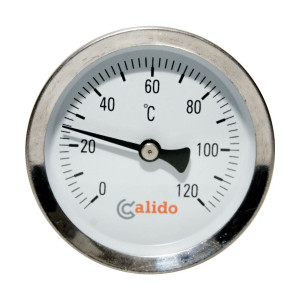 CALIDO Termometr bimetaliczny przylgowy 63mm 120*C
