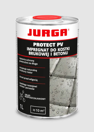 JURGA PROTECT PV Impregnat do kostki brukowej i betonu - rozpuszczalnikowy 1L/op. (02.01.03.01.10.00)