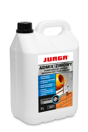 JURGA ADMIX LIQUID ZIMA 5L/op. Plastyfikator w płynie do zapraw cementowych do -8*C (01.01.19.05.10.00)