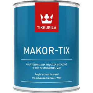 Tikkurila Makortix Szary Metaliczny 1L/op. farba do metalu, aluminium i ocynku (1791795201)