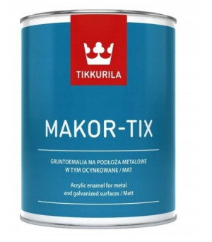 Tikkurila Makortix Szary Metaliczny 3L/op. farba do metalu, aluminium i ocynku (1791795203)