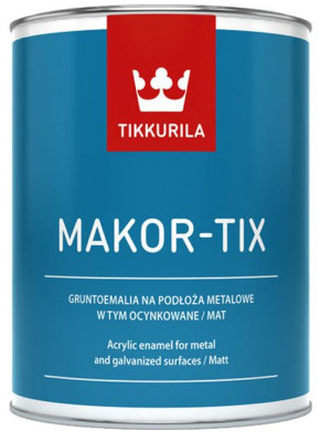 Tikkurila Makortix Szary Metaliczny 10L/op. farba do metalu, aluminium i ocynku (1791795210)
