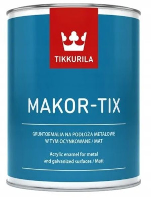 Tikkurila Makortix Grafitowy 3L/op. farba do metalu, aluminium i ocynku (1791798003)