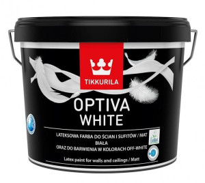 Tikkurila Optiva White, lateksowa farba do ścian i sufitów.9L/op. (C258910010)
