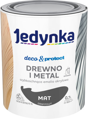 Jedynka Decou0026Protect Drewno i Metal mat grafitowy 0,7L/op. (710006327)