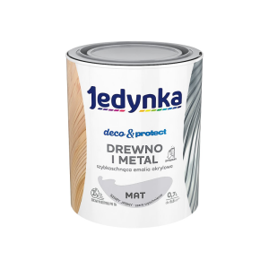 Jedynka Decou0026Protect Drewno i Metal mat szary jasny 0,7L/op. (710006334)