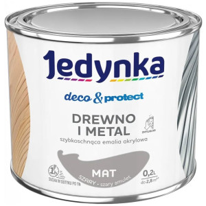 Jedynka Decou0026Protect Drewno i Metal mat szary 0,2L/op. (710006336)