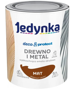 Jedynka Decou0026Protect Drewno i Metal mat brązowy ciemny 0,7L/op. (710006342)