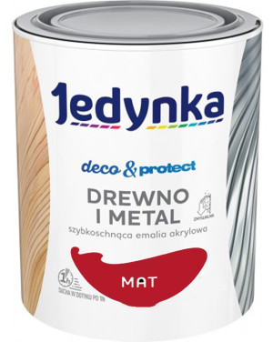 Jedynka Decou0026Protect Drewno i Metal mat czerwony 0,7L/op. (710006346)