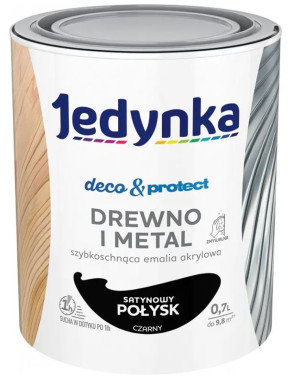 Jedynka Decou0026Protect Drewno i Metal satynowy połysk czarny 0,7L/op. (710006359)