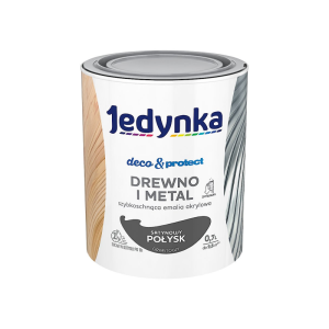Jedynka Decou0026Protect Drewno i Metal satynowy połysk grafit 0,7L/op. (710006362)