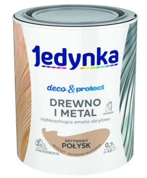 Jedynka Decou0026Protect Drewno i Metal satynowy połysk beżowy 0,7L/op. (710006364)