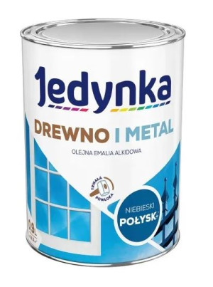 Jedynka Drewno i Metal połysk niebieski 0,9L/op. (710006422)